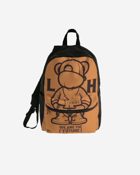 Little Humn ORG Orange Canvas Backpack