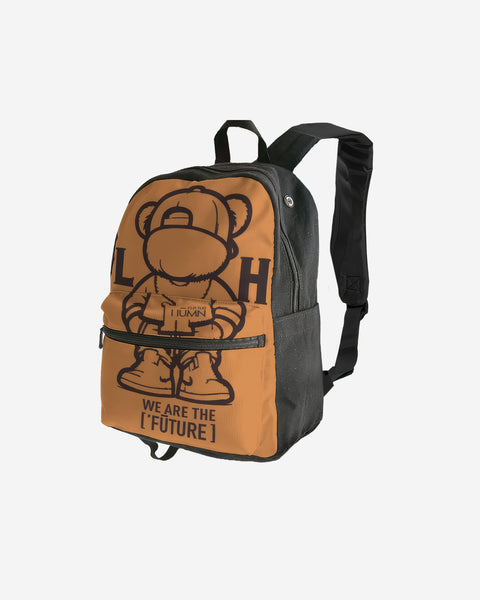 Little Humn ORG Orange Canvas Backpack
