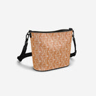 Little Humn ORG Orange Leather Bucket Tote Toddler Bag