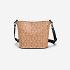 Little Humn ORG Orange Leather Bucket Tote Toddler Bag