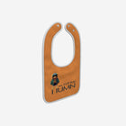 Little Humn Shine Orange Lil Hu Baby Bib
