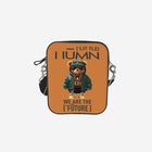 Little Humn ORG Orange Messenger Shoulder Bag