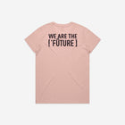 A soft pink t-shirt showcasing the 'Lil Hū' logo on the chest, perfect for a light and cheerful style.