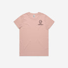 A soft pink t-shirt showcasing the 'Lil Hū' logo on the chest, perfect for a light and cheerful style.