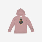 Little Humn Pink Lil Hu Bear Kids Hoodie