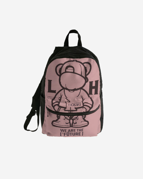 Little Humn PNK Pink Canvas Backpack