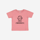 Little Humn Pink LH University Infant Jersey Tee