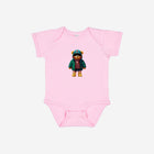 Little Humn PNK Pink Lil Hu Bear Baby Onesie