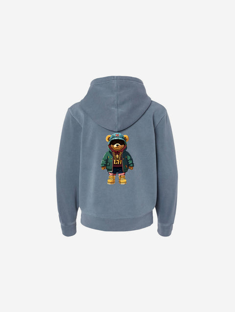 Little Humn Salte Blue Pigment Youth Hoodie