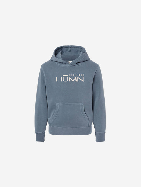 Little Humn Salte Blue Pigment Youth Hoodie