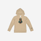 Little Humn Tan Lil Hu Bear Kids Hoodie