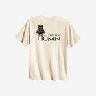 Neutral beige heavyweight tee with the bold text "[‘TEĒN]," providing a minimalistic yet fashionable look for teens.