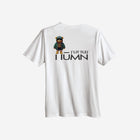 Classic white heavyweight tee featuring bold "[‘TEĒN]" text, offering a clean and timeless style for teens.