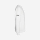 A clean white cross-grain crewneck sweatshirt showcasing the bold ['TEEN] logo in black for a fresh and modern aesthetic.