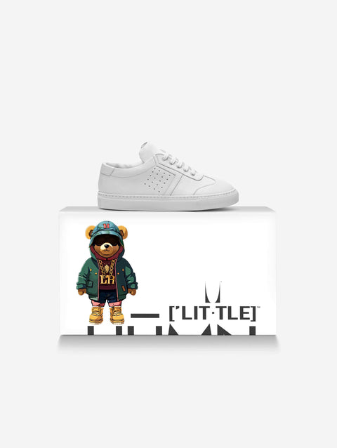 Little Humn Vintage White Prodigy Low Top Kids Shoes