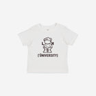 Little Humn White LH University Infant Jersey Tee
