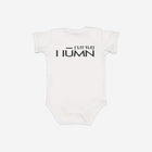 Little Humn WHT White Lil Hu Bear Baby Onesie