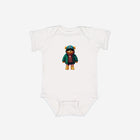 Little Humn WHT White Lil Hu Bear Baby Onesie