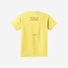 A light pastel yellow youth t-shirt featuring the ['ro] bear artwork and motivational "Go Like ['RO]" logo, ideal for a cheerful aesthetic.
