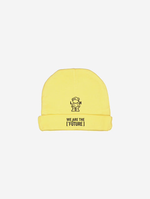 Little Humn Yellow LH University Baby Rib Cap