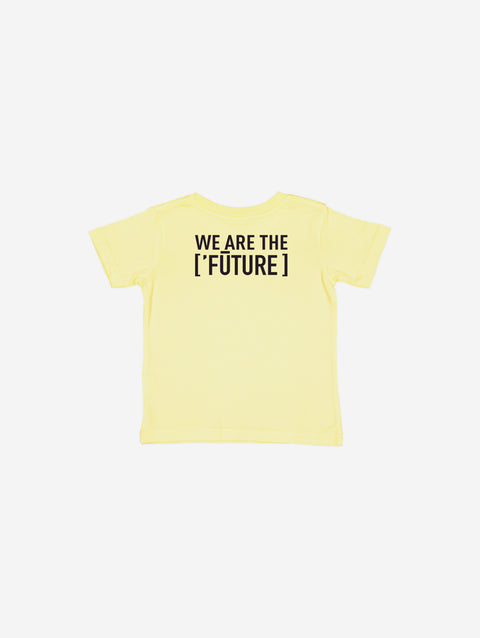 Little Humn Yellow LH University Infant Jersey Tee