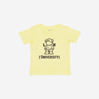 Little Humn Yellow LH University Infant Jersey Tee