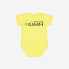 Little Humn YLO Yellow Lil Hu Bear Baby Onesie